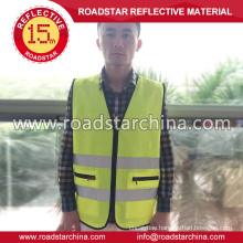 high visiblity yellow reflective safety vest